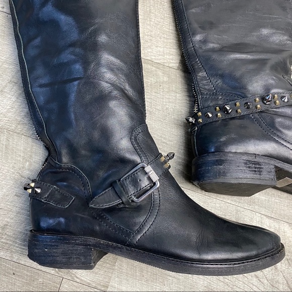 Sam Edelman black leather tall riding boot ASHLYN - Picture 3 of 7